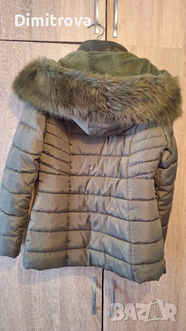 Продавам зимно зелено яке, снимка 2 - Якета - 54005446