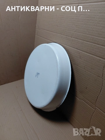 Соц Стара Емаилйрана Тава НОМЕР 1346., снимка 10 - Антикварни и старинни предмети - 54072727