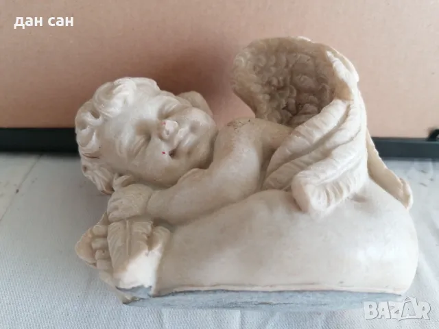 ретро скулптура Ангелче мраморна 