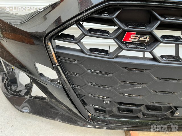 Предна броня с решетка ЧЕРНА S-line Audi S4 B9.5 Facelift Ауди С4 Б9.5, снимка 9 - Части - 42805124