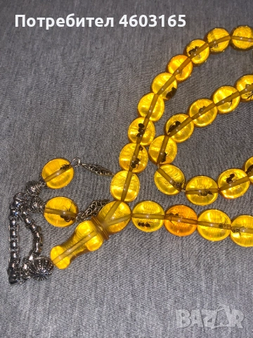 Ислямска молитвена броеница  мъниста Мисбаха – 33 мъниста, снимка 4 - Антикварни и старинни предмети - 52514135