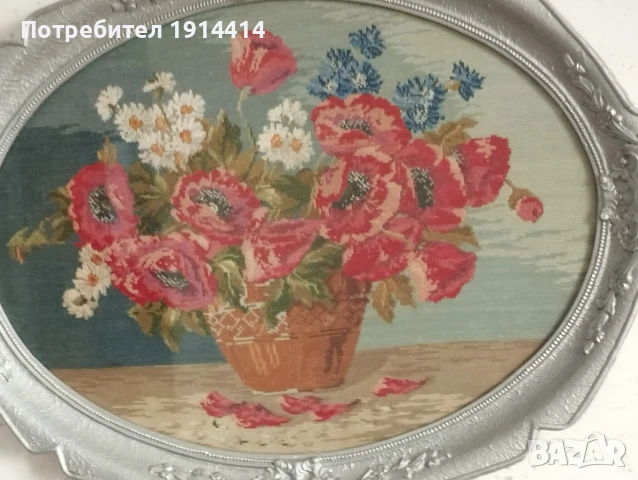 Гоблени по Вилер прецизно ушити по поръчка от специалист с DMC конци, снимка 13 - Гоблени - 50590555