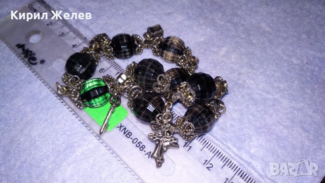 КРАСИВА ПОСРЕБРЕНА МОДНА КРИСТАЛНА АРТ ГРИВНА 32357, снимка 14 - Гривни - 38332436