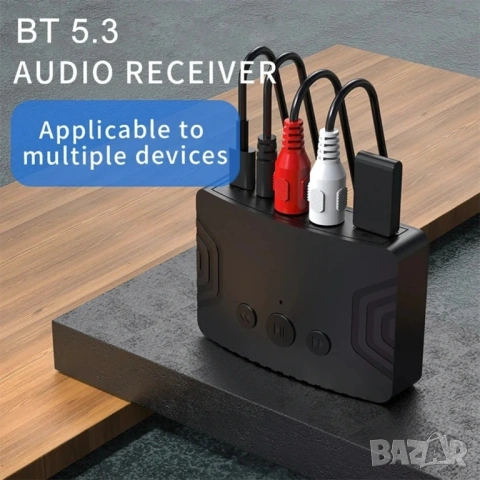 Безжичен Bluetooth 5.3 Аудио Приемник и Предавател R20 с RCA, AUX и USB порт, снимка 5 - Други - 54364670
