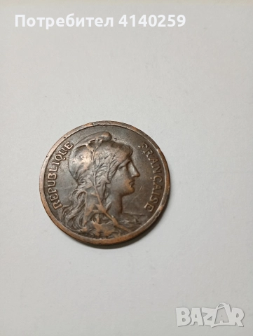 ФРАНЦИЯ МОНЕТА 10 САНТИМА 1916 Г , снимка 2 - Нумизматика и бонистика - 52847738