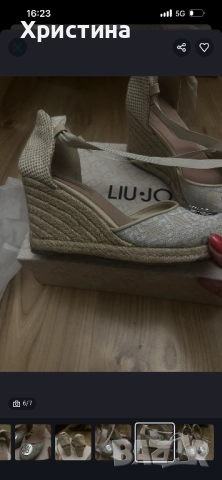 Дамски еспадрили на платформа Lou Jo, снимка 6 - Дамски ежедневни обувки - 51867195