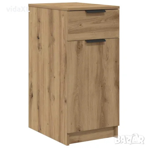 vidaXL Шкаф за бюро, дъб артизан, 33x50x75 см, инженерна дървесина