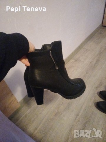 зимни ботушки с токчета 5 см..., снимка 14 - Дамски ботуши - 44371697