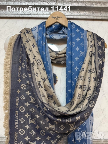 Шал LV и Burberry, снимка 2 - Шалове - 48382217