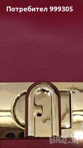 Оригинална дамска чанта Furla 1927 Rosso Vene – чисто нова, снимка 4 - Чанти - 54364459