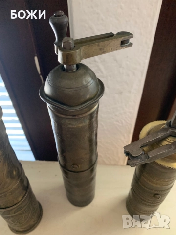Старинни месингови кафемелачки – Османски период, снимка 4 - Антикварни и старинни предмети - 52026709