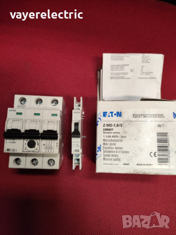Моторна защита GZ1 Schneider Electric, Z-MS - Eaton, снимка 4 - Резервни части за машини - 53254421