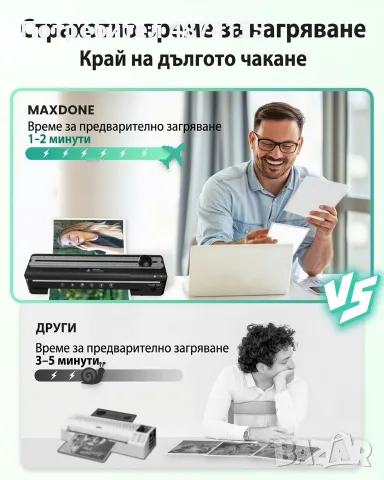 Ламинатор подходящ размери А4,А5,А6, снимка 2 - Принтери, копири, скенери - 56348868