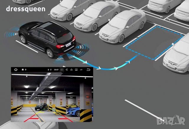 2838 HD камера за задно виждане с хоризонтален монтаж , снимка 9 - Аксесоари и консумативи - 30378406