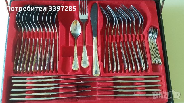 Комплект прибори ULTRA, 82 части, С куфар, Неръждаема стомана 18/10, снимка 5 - Прибори за хранене, готвене и сервиране - 44211538