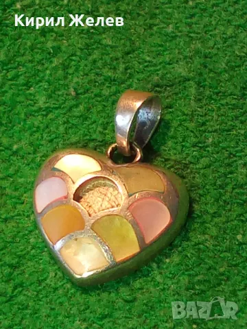 СТАР СКЪПОЦЕНЕН РОМАНТИЧЕН СЪРЦЕВИДЕН МЕДАЛЬОН СРЕБРО 925 АРТ ПЕНДАНТ 44832, снимка 13 - Колиета, медальони, синджири - 48901255