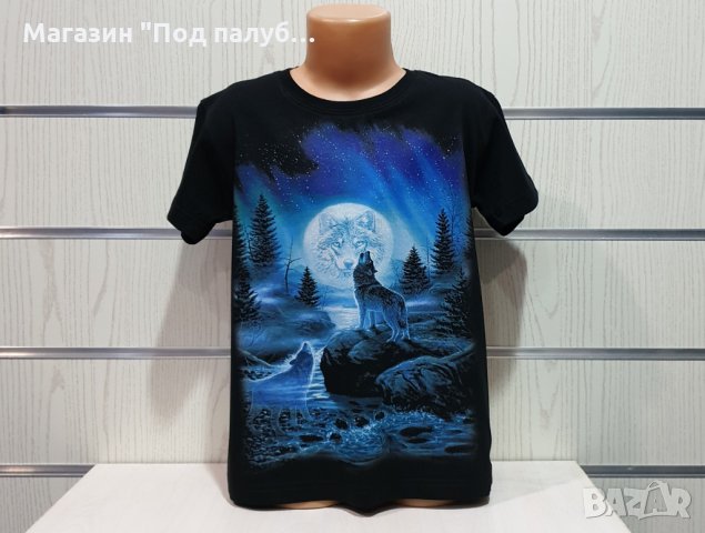 Нова детска тениска с дигитален печат Вълк, пълнолуние, Серия вълци, снимка 8 - Детски тениски и потници - 29902435