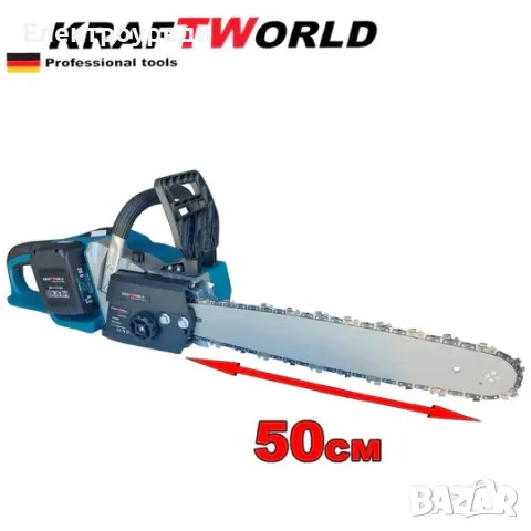 Акумулаторна Резачка за Дърва 36V 8Ah+ 2 Батерии и зарядно, снимка 3 - Други инструменти - 47629956