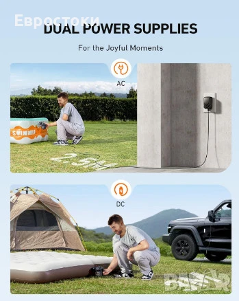 Електрическа помпа AstroAI, 3.5 kPa, 300 L/min, 120 V AC / 12 V DC, снимка 4 - Градинска техника - 50462918