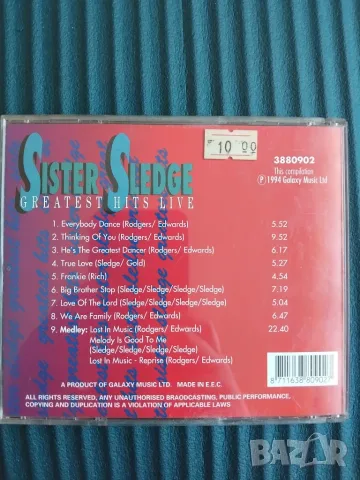 Sister Sledge ‎– Greatest Hits Live - оригинален диск музика, снимка 2 - CD дискове - 56062802