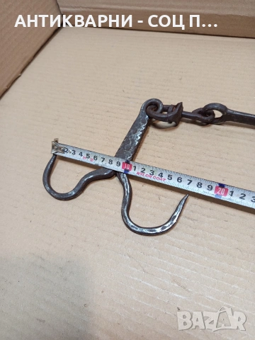 Соц Стар Ръчно Кован Ченгел За Дране На Животни 0.480кг. НОМЕР 779., снимка 12 - Антикварни и старинни предмети - 53878940