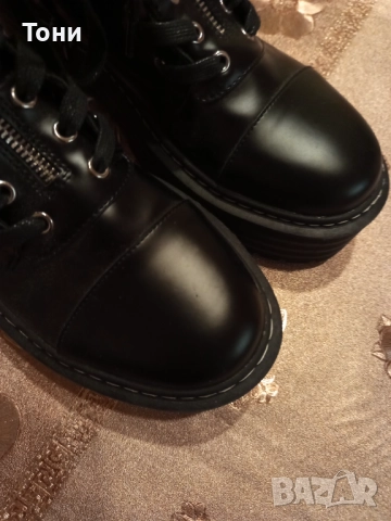 Нови Дамски Високи Кожени Боти 40, снимка 8 - Дамски боти - 52923235