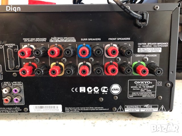 Onkyo TX-SR607, снимка 12 - Ресийвъри, усилватели, смесителни пултове - 42733904