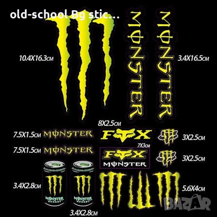 Стикери "MONSTER", снимка 11 - Други - 51858627