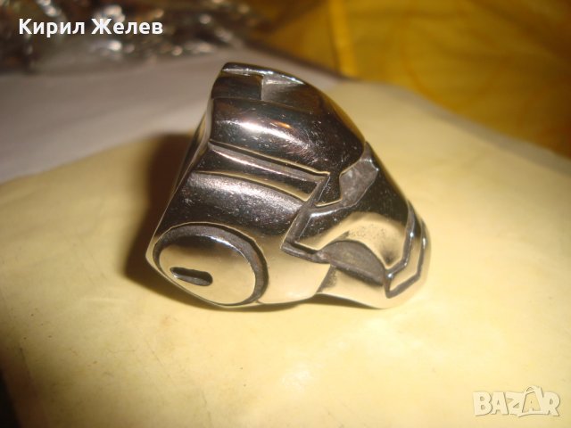 МАСИВЕН ПРЪСТЕН ЖЕЛЕЗНИЯ ЧОВЕК НЕРЪЖДАЕМА СТОМАНА МАРВЕЛ ВСЕЛЕНА 25048, снимка 6 - Пръстени - 34484636