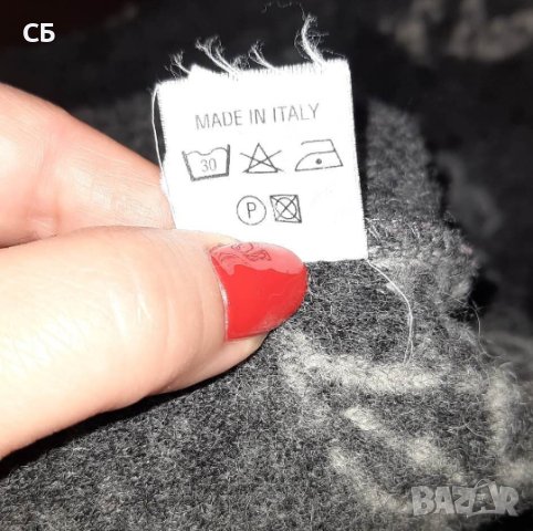 Вълнено дамско сако с бродирани цветя, снимка 4 - Сака - 44412251