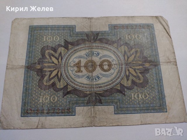 Райх банкнота - Германия - 100 марки / 1920 година - 17977, снимка 8 - Нумизматика и бонистика - 31019931