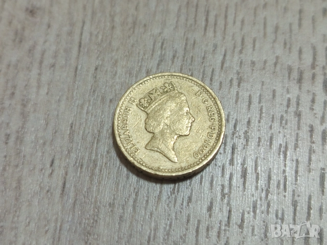 Монета 1990 Великобритания £1 pound (Welsh Leek) - Elizabeth II, снимка 4 - Нумизматика и бонистика - 52971018