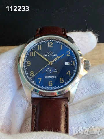 Glycine Combat Classic 40 Moonphase Watch, снимка 11 - Смарт часовници - 53904092