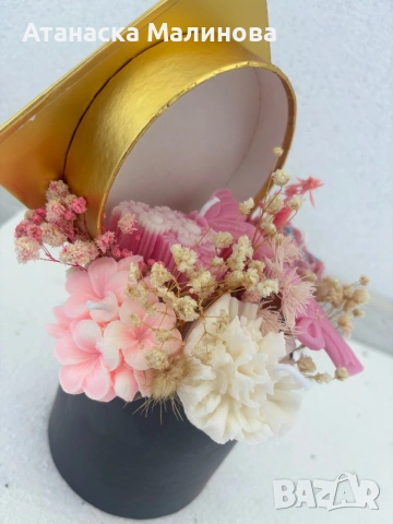 Букети от соеви свещи , снимка 2 - Подаръци за жени - 54333111