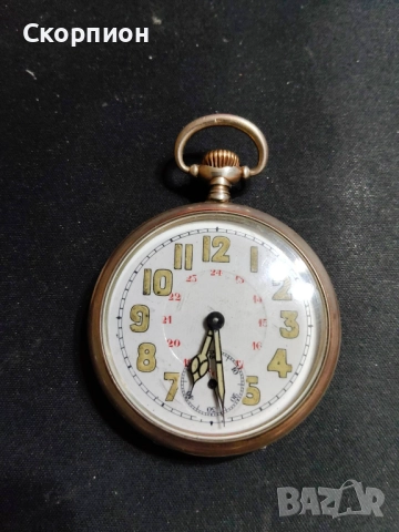 Джобен СРЕБЪРЕН часовник - JUNGHANS - ГЕРМАНИЯ - 15 РУБИНА