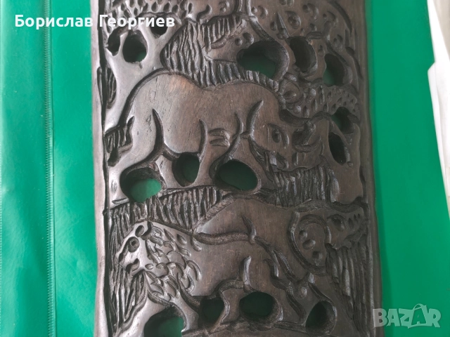 Дървена маска дърворезба, снимка 3 - Колекции - 52302774