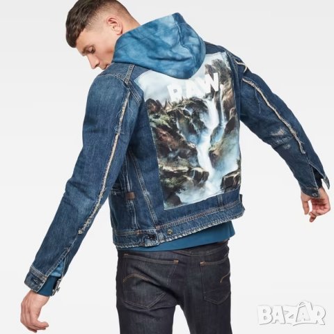 Ново Намалено Jaden Smith + G-Star Forces of Nature D-STAQ RFTP WATER 3D JKT Дънково Яке Унисекс - S, снимка 4 - Якета - 38992528