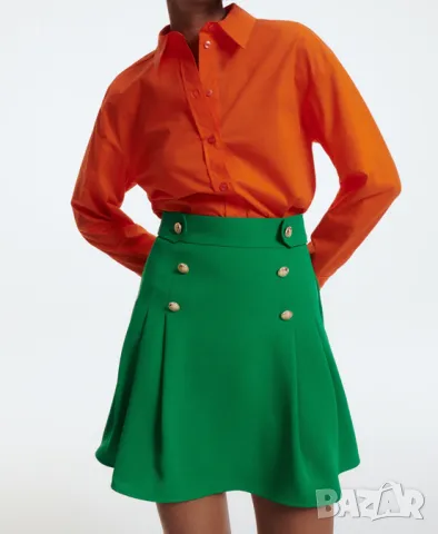 Плисе зелено. Зелена поличка Rezerved, снимка 4 - Поли - 50434309