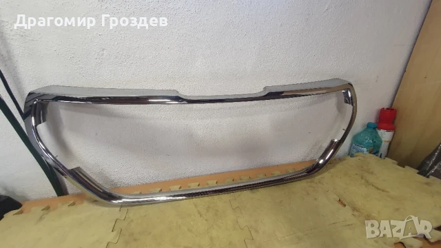  Хром рамка за решетка на предна броня за Peugeot 208 I / Пежо 208 (2016-2019)