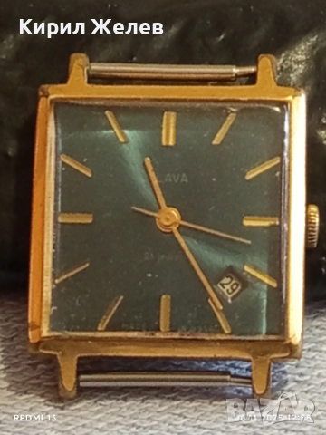 Стар механичен часовник СЛАВА СССР работи с позлата Au10 за КОЛЕКЦИЯ 48068, снимка 10 - Антикварни и старинни предмети - 52361670