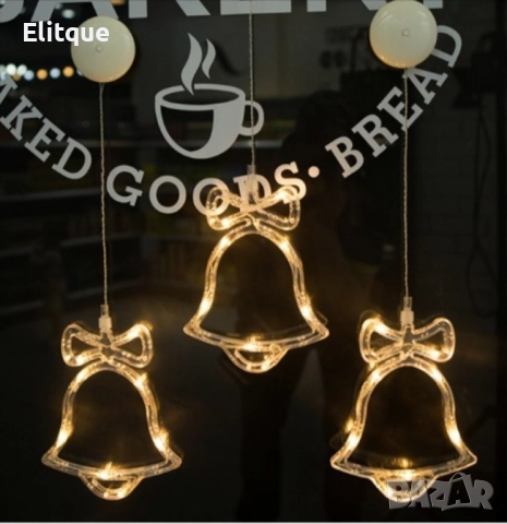 Коледна залепваща се украса с LED светлини - 1бр, снимка 6 - Други - 52902785