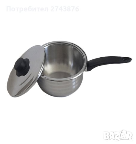 КАСЕРОЛА КМ МОДЕЛ ST 03 18 СМ МЕТАЛЕН КАПАК, снимка 1