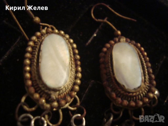 САЧАНЕНИ МАЙСТОРСКА РЪЧНА ИЗРАБОТКА ВЪЗРОЖДЕНСКИ ОСМАНСКИ ОБЕЦИ с БЯЛ ИВИЧЕСТ АХАТ 17478, снимка 4 - Антикварни и старинни предмети - 31358719