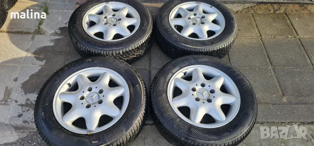 Джанти с гуми 15-ки за мерцедес , снимка 4 - Гуми и джанти - 50109487
