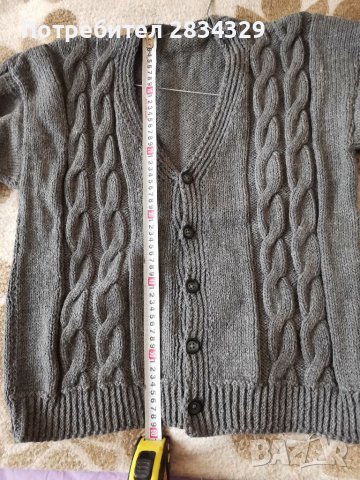 Ръчно плетена жилетка, нова, снимка 3 - Други - 39007244