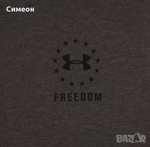 Under Armour UA Freedom оригинална тениска S памучна спортна фланелка, снимка 4 - Спортни дрехи, екипи - 33776598