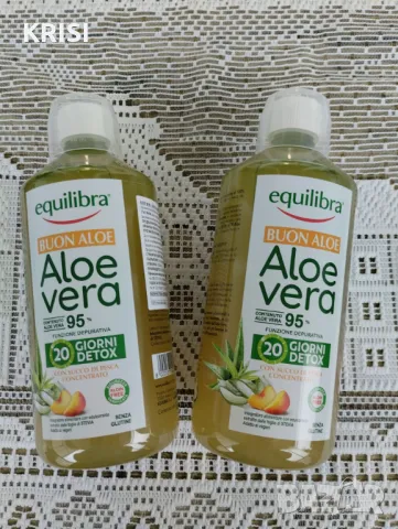 Алое вера сок с праскова-два броя по 1 литър