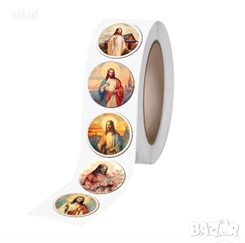 100 бр Религиозни Християнски Иисус Христос малки самозалепващи лепенки стикери за ръчна изработка, снимка 2 - Други - 51267861