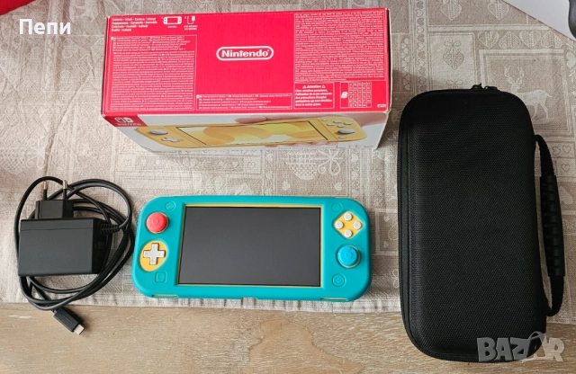 Nintendo Switch Lite Yellow 32 GB + 128GB карта, снимка 8 - Nintendo конзоли - 52986976