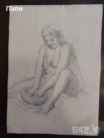 Молив двулицева рисунка на Коста Петров, снимка 3 - Антикварни и старинни предмети - 49862121